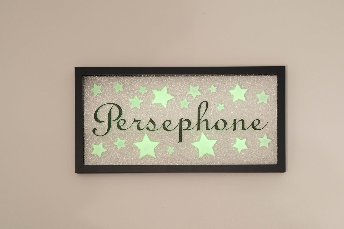 Custom Small Indoor Sign - Glow in the Dark Name Decor